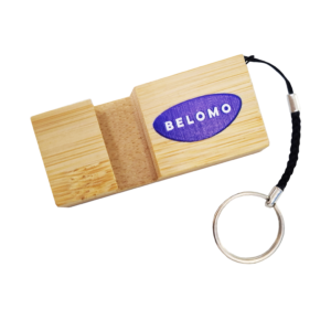 Брелок-держатель для телефона Reed из бамбука с логотипом BELOMO